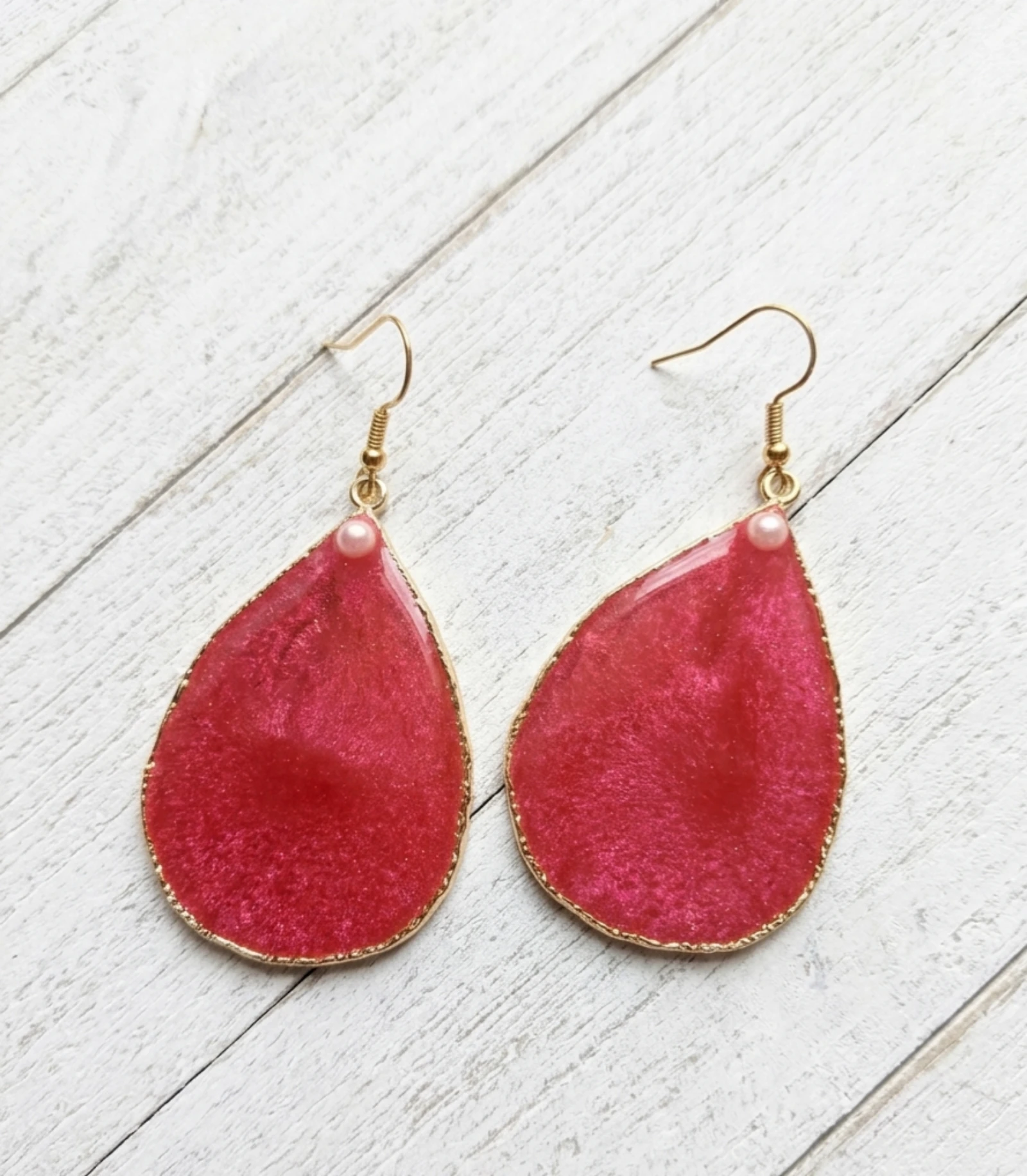 Boucles d'oreilles en résine 🥰 